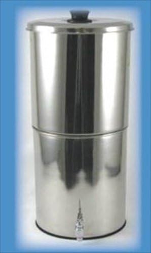 ProPur Big Stainless Steel Water Purification + 2 New ProOne-D Dual Domed Filter Elements Chemical and Fluoride Removal