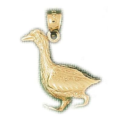 Cheap Girls Jewelry Dazzlers Solid 14k Gold Duck Charm Pendant Available in three colors from jewelsberry (weights: 3.9 grams only) For Sale