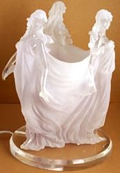 New Frosted Lucite Lamp 4 Ladies