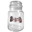Atlanta Braves 31oz Glass Candy Jar - Primary Logo MLB Baseball