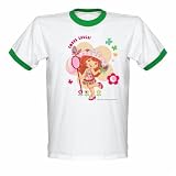 Strawberry Shortcake Shirts - Sweet Catch Adult Cotton Ringer T-Shirt