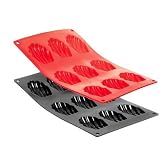 De Buyer 1906.01 Moul'Flex Plaque de 9 Madeleines Rougepar De Buyer