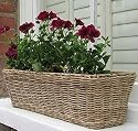 wicker window box