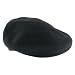 New 100% Wool Knit Ivy Driver Golf Cabbie Cap Hat * Black - Large / Extra Large