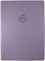 Purple Embossed Flower Leather Journal - Lined