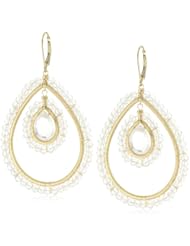 Dana Kellin Milky Quartz with Large Double Teardrop Earrings