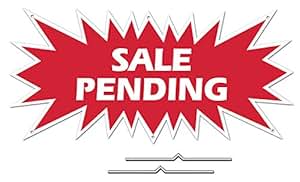 Amazon.com : SALE PENDING Starburst Sign Rider - Red Real Estate