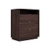 Sonax Contemporary Chest Dresser  Ebony Pecan Manning Collection