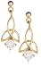 9ct Yellow Gold AME107743 Ladies Cubic Zirconia Celtic Drop Earrings