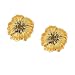  : SUMMER FLOWERS LARGE BLOOMS CLIP ON EARRINGS