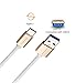 USB C Cable, HAHAHA Reversible USB Type C Cable For Nexus6P 5X OnePlus2 Macbook12 inch Google ChromeBook Pixel Nokia N1 Tablet Pixel C,2Pack 3.3 and 6.6Ft White