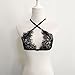 DATEWORK Women Hollow Translucent Wrapped Chest Sheer Lace Lingerie (M)