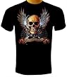 Shut Up and Ride Hardcore Skull Biker Chopper T-shirt