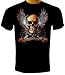 Shut Up and Ride Hardcore Skull Biker Chopper T-shirt
