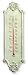 Distressed White Fleur de Lis Cast Iron Thermometer