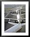 Airplane Traffic Jam on JFK Airport Runway, August 1968 Framed Art Poster Print by Bob Gomel, 25x31