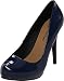 Michael Antonio Women's Loveme-2 Closed-Toe Pump,Navy Patent,7.5 M US