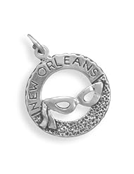New Orleans with Mardi Gras Mask Charm