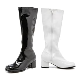 Ellie Shoes - 175-Dora, Children's GoGo Boots in Black or White - Perfect for Halloween!