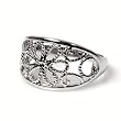 STERLING SILVER RING - Flower 12mm STERLING SILVER RING - Flower 12mm