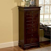 Powell 508-315 Louis Philippe Jewelry Armoire Powell 508-315 Louis Philippe Jewelry Armoire