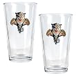 Florida Panthers NHL 2pc Pint Ale Glass Set - Primary Logo by Great American Products