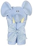 Mullins Square Blue Elephant Stroller Blanket