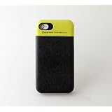 ZENUS iPhone4/4S対応 ケース Leather Bar ブラック&グリーン 本革 Z201i4