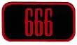 666 Patch Number of the Beast Embroidered Iron-On Satanic Devil Emblem