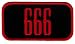 666 Patch Number of the Beast Embroidered Iron-On Satanic Devil Emblem