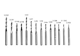 SHINA 3.175mm　両刃フライス　密度板切削対応エンドミル　タングステン鋼　NC彫刻刀　バイト (2LLx3.1.510x5pc)