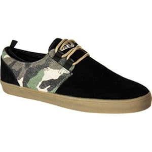 Fallen Capitol Skate Shoe - Men's Black/Camo, 8.0