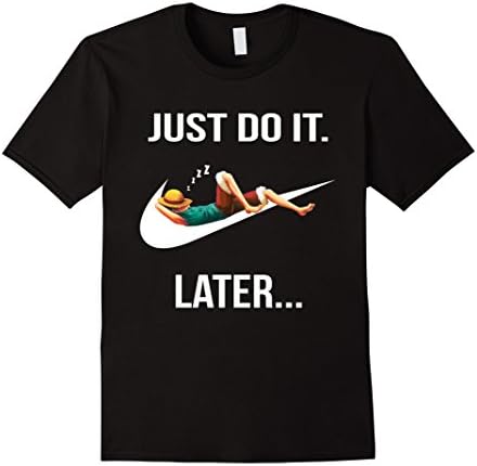 Men's Just Do It Later....  Large Black