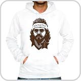 Hoodie Sócrates ::: Colour: skyblue or white ::: Sizes: M-XL (football)