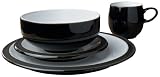Denby Jet Black 16 Piece Boxed Tableware Set