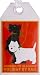 Durable Luggage Tag London to Glasgow Scottie Dogs