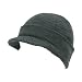CHARCOAL GRAY VISOR BEANIE JEEP CAP CAPS HAT HATS