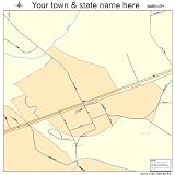 Street & Road Map of Hull, Georgia GA - Printed poster size wall atlas of your home town