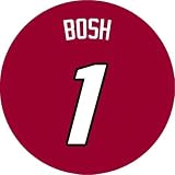 CHRIS BOSH #1 Red Jersey Button - Miami Heat PINBACK / PIN / BADGE