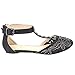 Forever Bella-54 Women's T-Strap Flats Buckle Closure Sandals