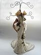 Victorian Brown Ribbon Jewelry Hangers Organizer
