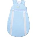 Odenw&auml;lder Jersey Schlafsack prima Klima Karo hellblau 130 cm