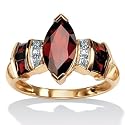 Garnet 10k Gold Ring