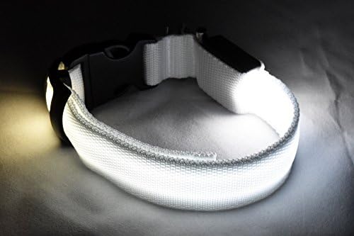 Altitude Goods - LED Dog Collar for Improved Visibility and Safety - USB Rechargeable - Water Resistant - 7 Stylish Colors Available in 4 Sizes - Keep Your Best Friend Safe At Night