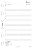 Filofax Calendar Refills 2009 Day Per Page Pocket Size - FF-682419