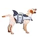 ASENKU Ripstop Dog Life Jacket Pet Life Water Vest with Rescue Handle Life Safety Saver Preserver for Small Medium Large Dogs