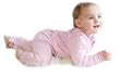Merino Kids Stretch and Grow Baby Sleepsuit, 6 to 12 months, Fairy Rose