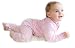Merino Kids Stretch and Grow Baby Sleepsuit, 6 to 12 months, Fairy Rose