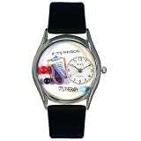 Whimsical Watches Women's S0610006 Physical Therapist Black Leather Watch