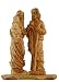 Holy Family olive wood Statue - Museum quality ( 12 inches high )